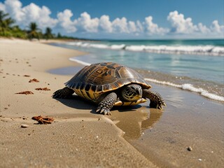 turtle on the sand