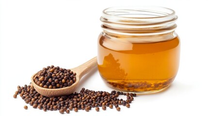 Nutritious Seeds and Oil in a Jar - Culinary Delight