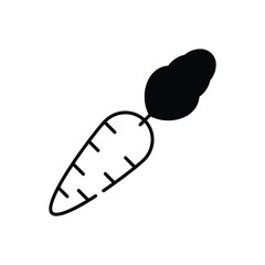 Carrot vector icon