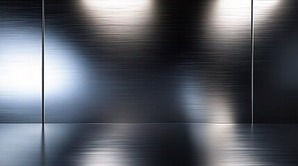 Sleek Reflective Metal Texture Background for Creative Design Use