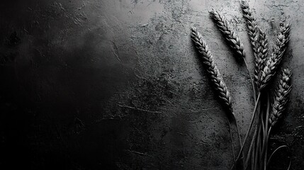 Dark Gray Grunge Background with Distressed Textures and Scratches
