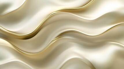 Obraz premium Elegant Golden Background with Curved Line Elements for Luxury Design