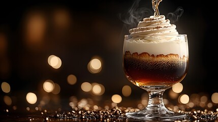 Warm, creamy coffee cocktail with whipped cream, cinnamon, and a touch of liquor. Perfect for holiday celebrations. Irish Coffee Cocktail