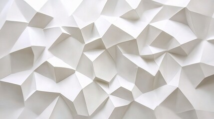 Abstract Geometric White and Gray Polygon Background Design