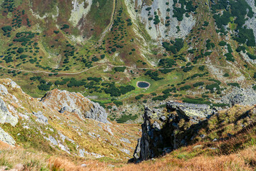 Rackova dolina valley from Otrhance mountain ridge in Western Tatras mountains in Slovakia © honza28683