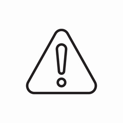 Warning danger attention alert icon vector sign
