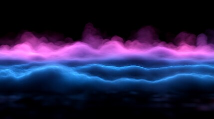 Fototapeta premium Abstract Pink And Blue Cloud Landscape