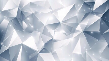 Grey Abstract Geometric Background with Shiny Layers and Texture