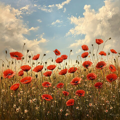 Poppy flowers, Memorial day