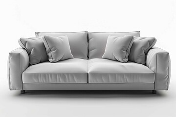 Fototapeta premium sofa isolated on white background