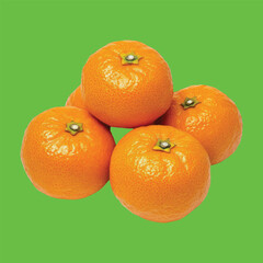 oranges on a green background Art & Illustration