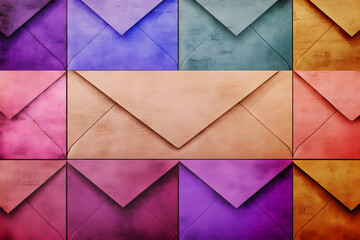 Colorful Envelope Abstract Background
