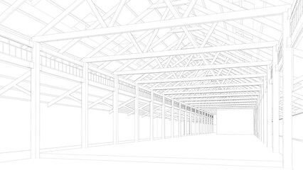 3D illustration of residential project