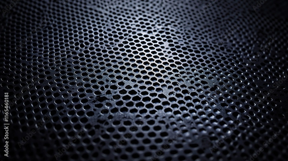 Poster Abstract Black Hexagonal Pattern Texture Background for Design Use
