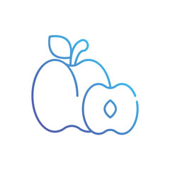 Peach vector icon