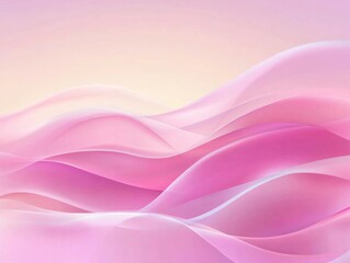 Abstract Pink Waves: A Delicate Dance of Light and Form