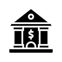 bank glyph icon