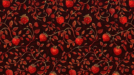pomegranate seamless pattern wallpaper
