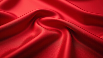 Obraz premium Stunning Red Satin Fabric Texture