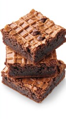 A Stack of Decadent Chocolate Brownies