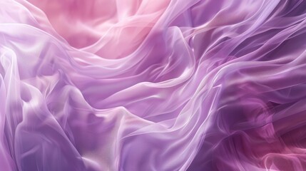 Obraz premium Smooth, elegant fabric flowing in lilac and pink hues, creating a dreamy, abstract design perfect for wallpapers and backgrounds