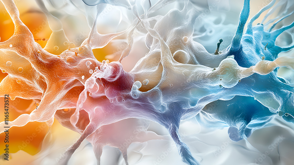 Poster dynamic color splash action abstract art fluid motion vivid environment close-up view creative expre