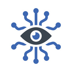 Cyber eye icon