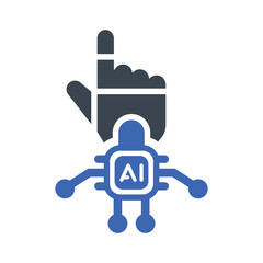 Ai hand icon