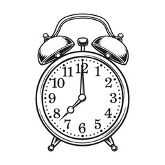 Smiling Face and Ringing Bells in Black and White