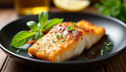 Golden Baked Fish with Herbs
