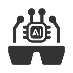 Ai glasses icon