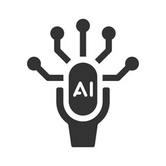 Fototapeta premium Ai recorder icon