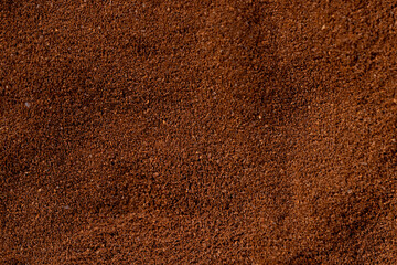 a large amount of ground coffee powder © rsooll