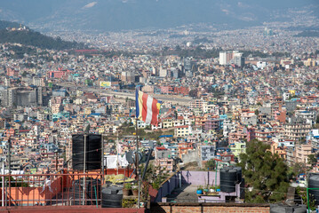 Obraz premium cityscape of Kathmandu city the capital town of Nepal Asia