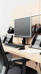 Modern Office Workspace with State-of-the-Art Technology