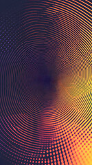 Abstract Background Design:  Curved Lines and Dots