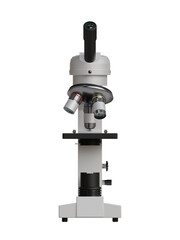 3d Render of microscope isolated
