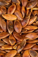 overcooked or burnt pumpkin seeds on the table