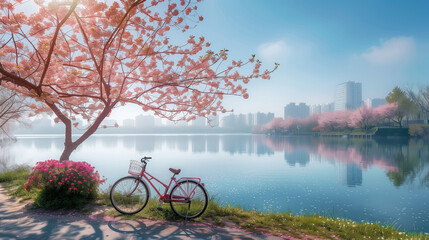 Fototapeta premium bicycles in the park