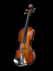 Fototapeta premium big cello with ladle and big pots, colorful, illustration style, black background