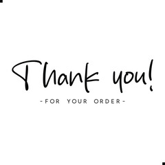 Thank You for Your Order. Elegant Thank You for Your Order Design with Stylish Graphics. Sophisticated Thank You for Your Purchase Image with Modern Elements. Chic Thank You for Your Order Graphic