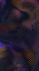 Fototapeta premium Abstract 3D Wavy Lines Background