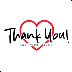 Thank You for Your Order. Elegant Thank You for Your Order Design with Stylish Graphics. Sophisticated Thank You for Your Purchase Image with Modern Elements. Chic Thank You for Your Order Graphic