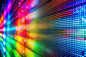 Abstract Macro LCD TV Matrix, High Depth of Field, AI Art, Display Technology, Pixelated, Geometric, Digital, Background