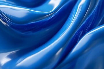 Obraz premium BLUE 3D image,generation AI