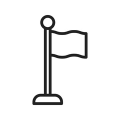 Flag Pole icon vector image. Suitable for mobile apps, web apps and print media.