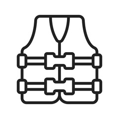 Life Vest icon vector image. Suitable for mobile apps, web apps and print media.