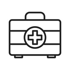 First Aid Kit icon vector image. Suitable for mobile apps, web apps and print media.