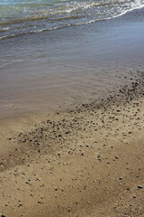 Shallow water on the beach.