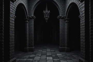 Obraz premium archway in the dark